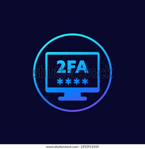 Two Factor Authentication Icon Web Stock Vector Royalty Free