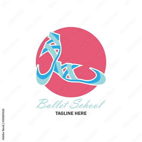 ballet logo for ballet school, dance studio. vector illustration Stock ...