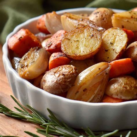 Roasted Small Potatoes And Carrots Recipe She Loves Biscotti