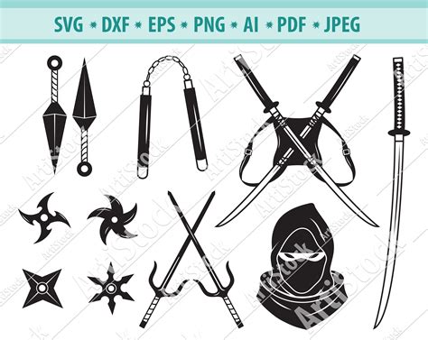 Ninja Weapon Svg Ninja Star Svg Shuriken Svg Ninja Item Etsy Ireland