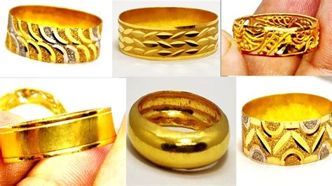 Gold Challa Ring With Price Mens Gold Engagement Band Gorgeous Gold