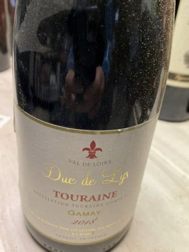 2018 Terres De Loire Duc De Lys Touraine Gamay Vivino US