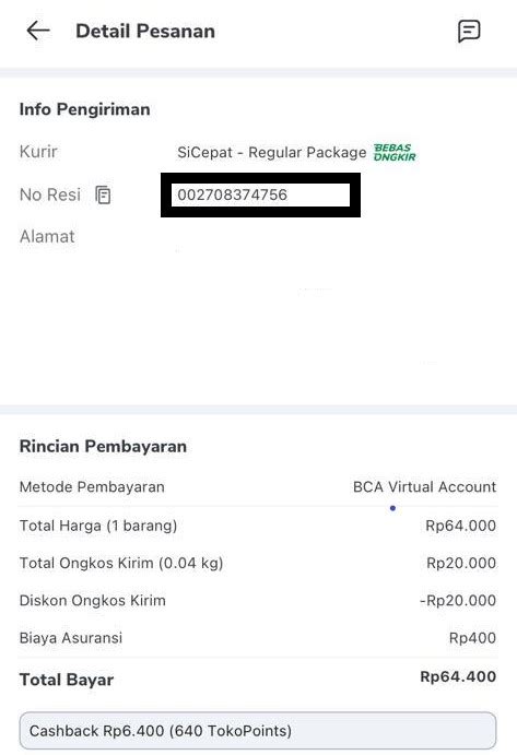 Detail Contoh Nomor Resi Koleksi Nomer