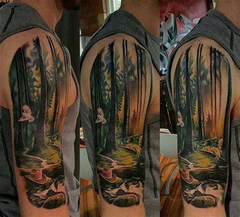 75 Tree Sleeve Tattoo Designs For Men Ink Ideas With Branches