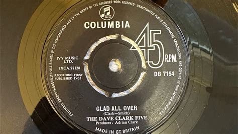 Glad All Over The Dave Clark Five Columbia Pilot Encore RC126