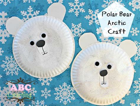 Easy Polar Bear Arctic Craft Paper Plate Perfect For Preschoolers