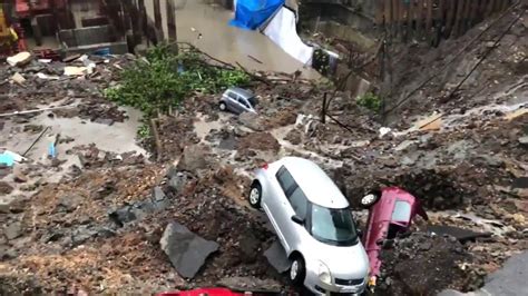 Side Wall Collapse Antop Hill Next To The New Dosti Complex