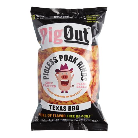 Pig Out Texas Bbq Pigless Pork Rinds World Market