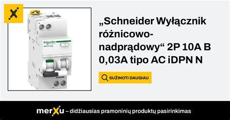 Schneider Electric Schneider Wyłącznik różnicowo nadprądowy 2P 10A B