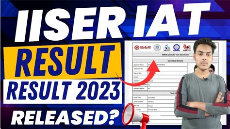 Iiser Iat Result 2023 Iiser Aptitude Test Result 2023 Mahir Academy