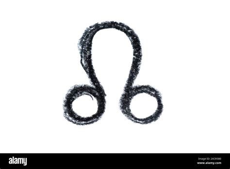 A Hand Drawn Rahu Symbol In Black Pencil On A White Background Stock