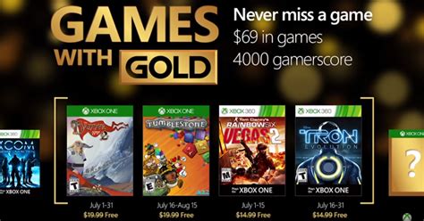 Finalmente Revelados Os Jogos Da Games With Gold De Julho Xbox Blast