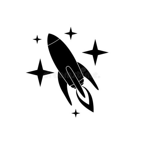 Rocket Icon Isolated On White Background