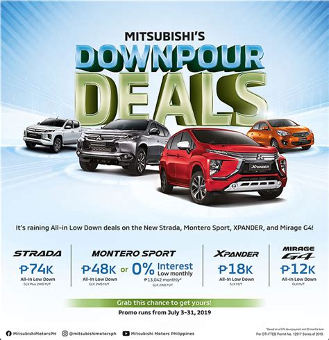 Mitsubishi announces huge promo for July 2019