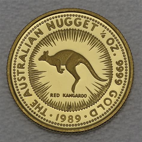 Goldmünze 1 4oz Känguru 1989 Proof Australien kaufen