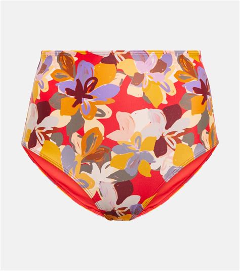 Santiago High Rise Bikini Bottoms In Multicoloured Rebecca Vallance