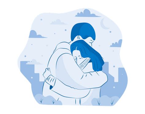 Free Couple Hugging Illustration Free Download People Illustrations