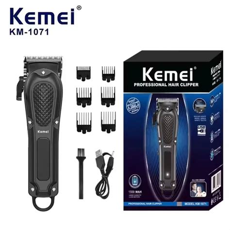 Kemei Barber Blading Hair Cutting Machine Clipper Grooming Cordless