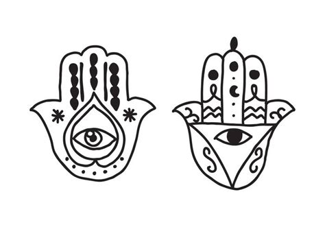 Simple Hamsa Hand Designs