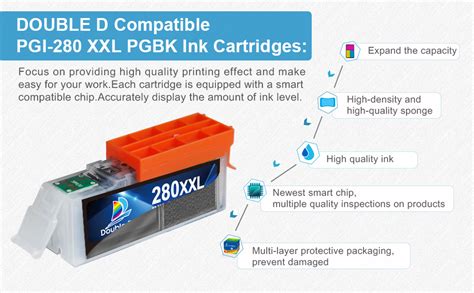 Amazon Double D Pgbk Ink Cartridge Compatible Replacement For