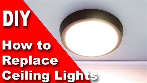 Replace Old Ceiling Light Fixture With 30 Modern LED YouTube