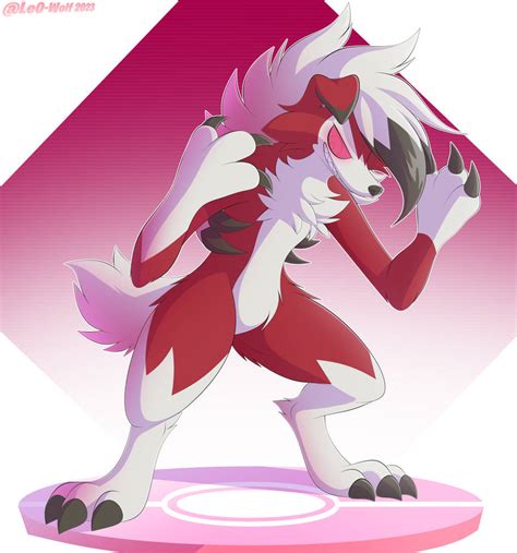 Midnight Lycanroc By Le0 Wolf On Deviantart