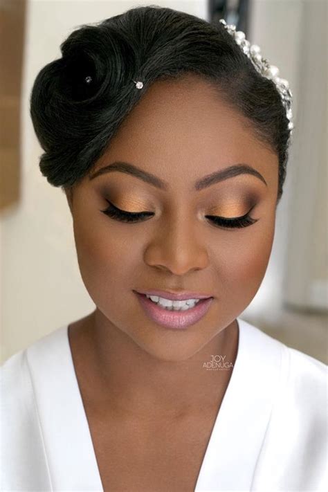 Natural African American Bridal Makeup