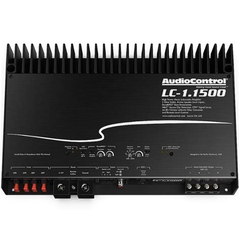 Audiocontrol 1500w Monoblock Class D Amplifier Black Lc 1 1500 Best Buy