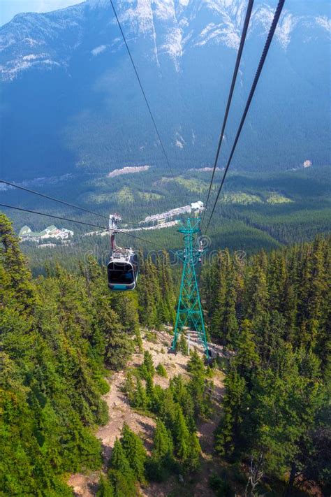 Sulphur Mountain Gondola In Banff National Park Stock Image Image Of