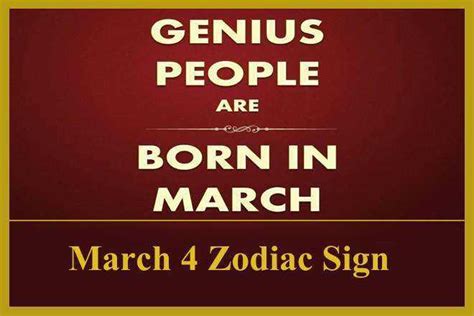 March 4 Zodiac Sign, March 4th Zodiac, Personality, Love, Compatibility, Career, Dreams, March ...