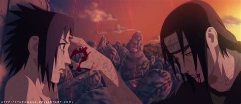 Itachi And Sasuke Uchiha Epic Scene Hd Wallpaper By Themnaxs