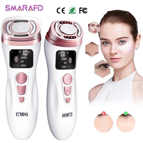 New Mini Hifu Rf Ultrasonic Facial Machine Ems Micro Current Lifting