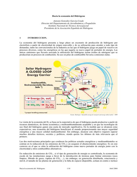 El Hidrógeno como nuevo vector energético