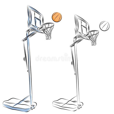 Sketch Basketball Hoop Drawing - Game Master