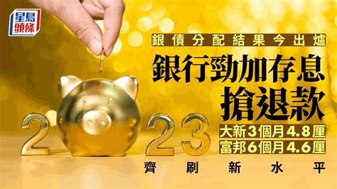 定存攻略｜銀行連環加存息 搶銀債退款 迎新優惠破5厘 星島日報