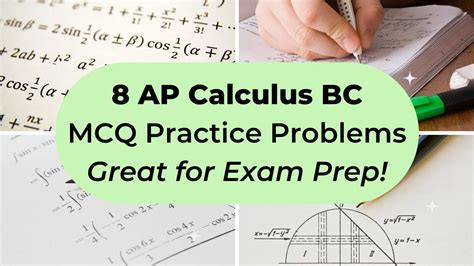 AP Calculus BC Multiple Choice Practice Test 2016 AP CED Problems