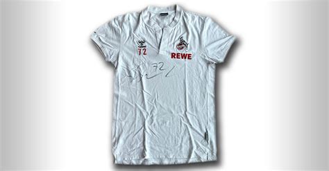 Fc K Ln Trainer Steffen Baumgart Signiert Seine M Tze Shirt