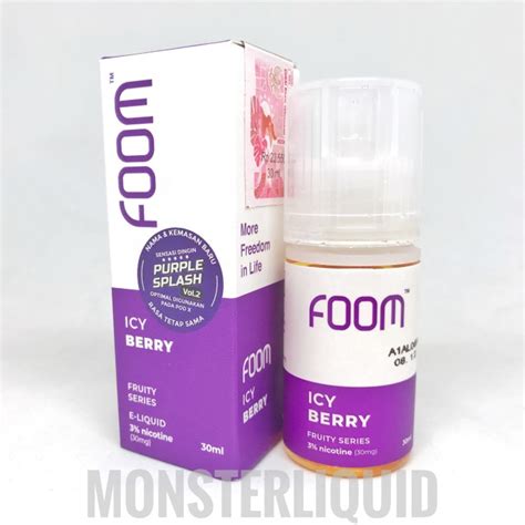 Jual Salt Nic Foom Icy Berry Purple Splash By Foom Lab Mg Ml