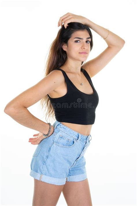 Cute Slim Brunette Waiting For New Year X S Party In Decorated Studio Girl In Black Dress