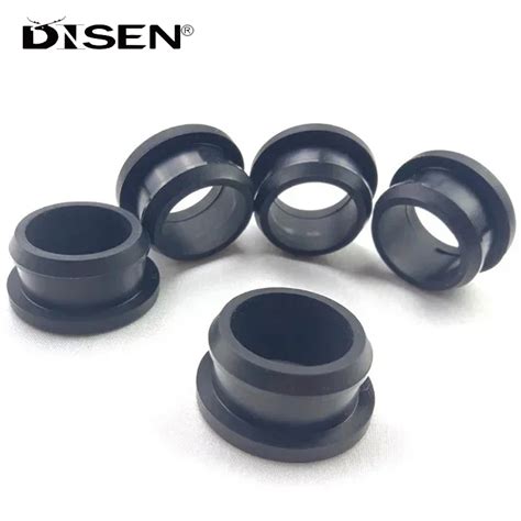 Black Mm Mm Rubber Snap On Grommet Hole Plugs End Caps Bung Wire