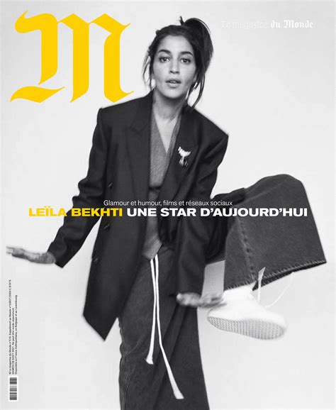 Leïla Bekhti covers M Le magazine du Monde August 28th 2021 by Matteo