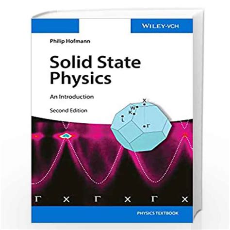 Solid State Physics An Introduction By Hofmann Buy Online Solid State