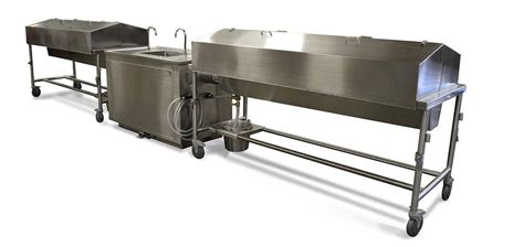 Morgue Trolley Stainless Steel Autopsy Table Cadaver Transport Carts