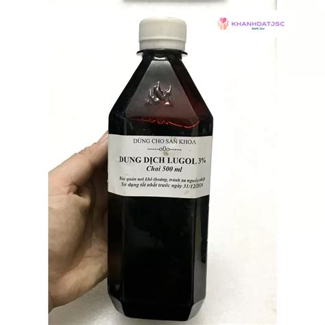 Dung Dịch Lugol 3 Dung Dịch Acid Axetic 3 Dùng Trong Sản Phụ Khoa 1 Chai 500ml Shopee