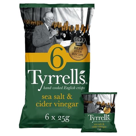 Tyrrells Sea Salt And Cider Vinegar Multipack Crisps Ocado