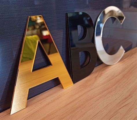 Customized Laser Cut Acrylic Letters1inches To 12inches Height