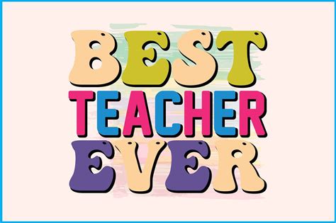 Best Teacher Ever Sublimation Design Graphic By Designmaster Creative