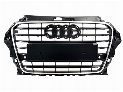 ATRAPA GRILL AUDI A3 8V 2012r 2013r 2014r 2015r 2016r CZARNY MATOWY