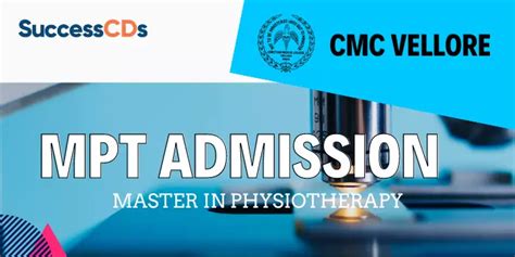 Cmc Vellore Mpt Admission Dates Eligibility Application Form