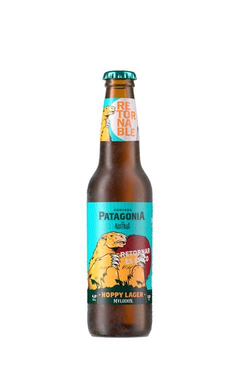 24x Cerveza Patagonia Hoppy Lager 48° Retornable Envase Botella